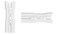#3 Nylon Coil Lightweight YKK Jacket 2-Way Separating Zipper - Choose Your Length - Color: White - Made in The United States (1 Zipper Per Pack) (24" Inches)